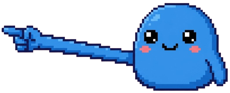 Blue paintbrush guide